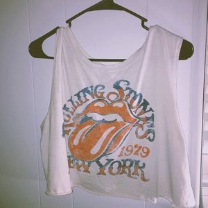 Rolling Stones crop top